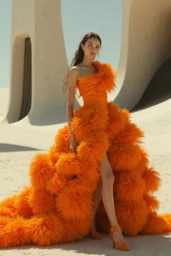luxury lifestyle digital magazine lAuraelis CoutureBavishya Pom Gown- Chic Hot Club- Shopping Luxury Fashion