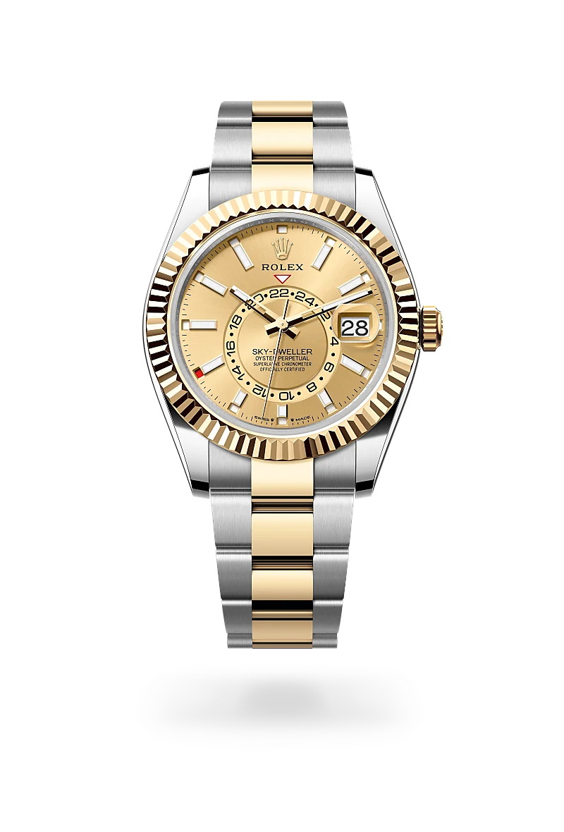 luxury lifestyle digital magazine l Rolex Sky-Dweller Oyster, 42 mm, Oystersteel and yellow gold